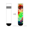 sweat-absorbent flamingo printed female tube socks